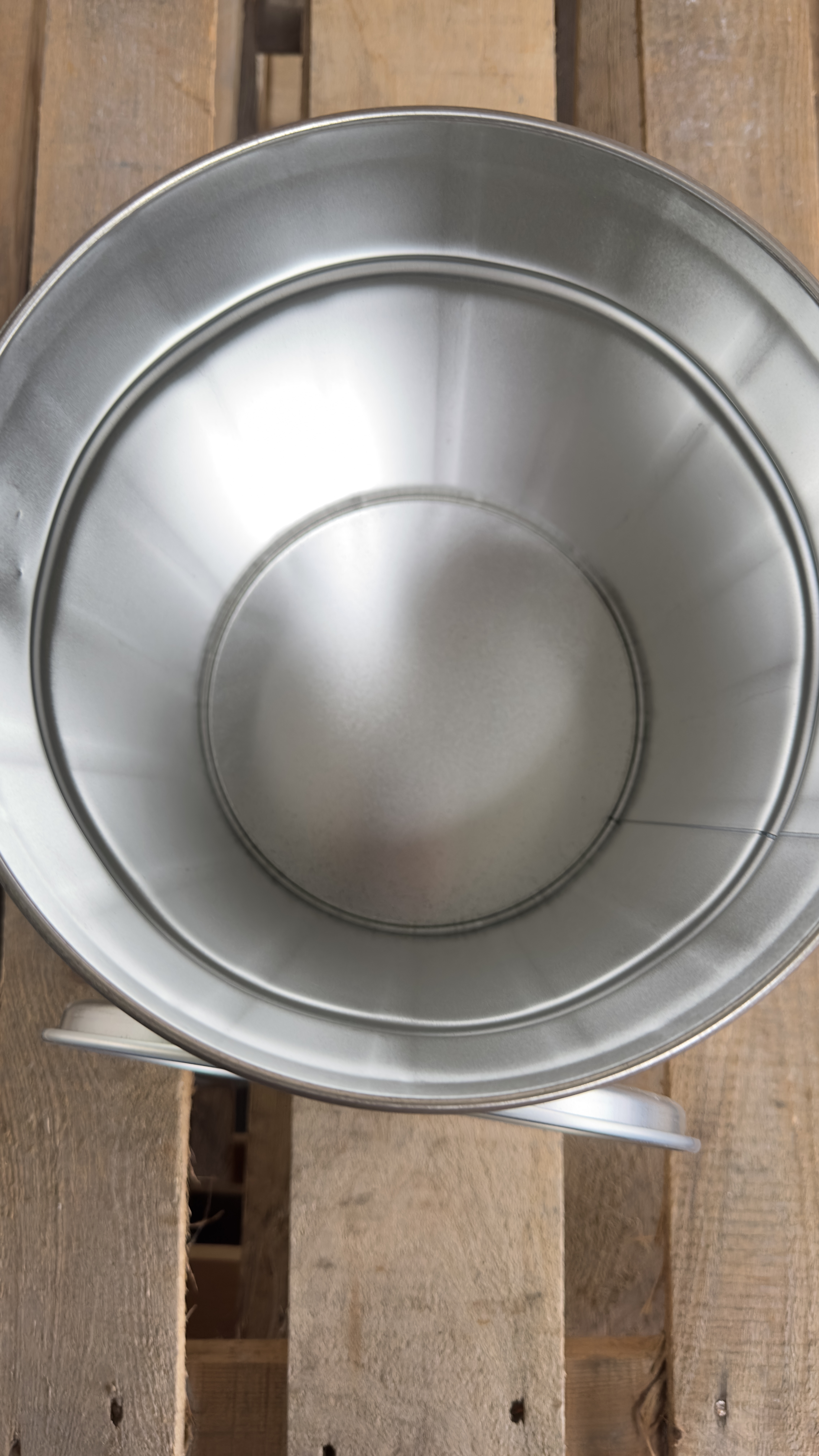 Weißblechdeckeleimer 10l mit Henkel UN-Y, 2.Wahl