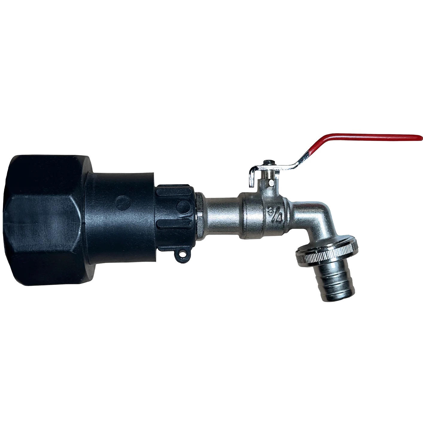 IBC-Wasserhahn Stahl 3/4-Zoll S60x6 