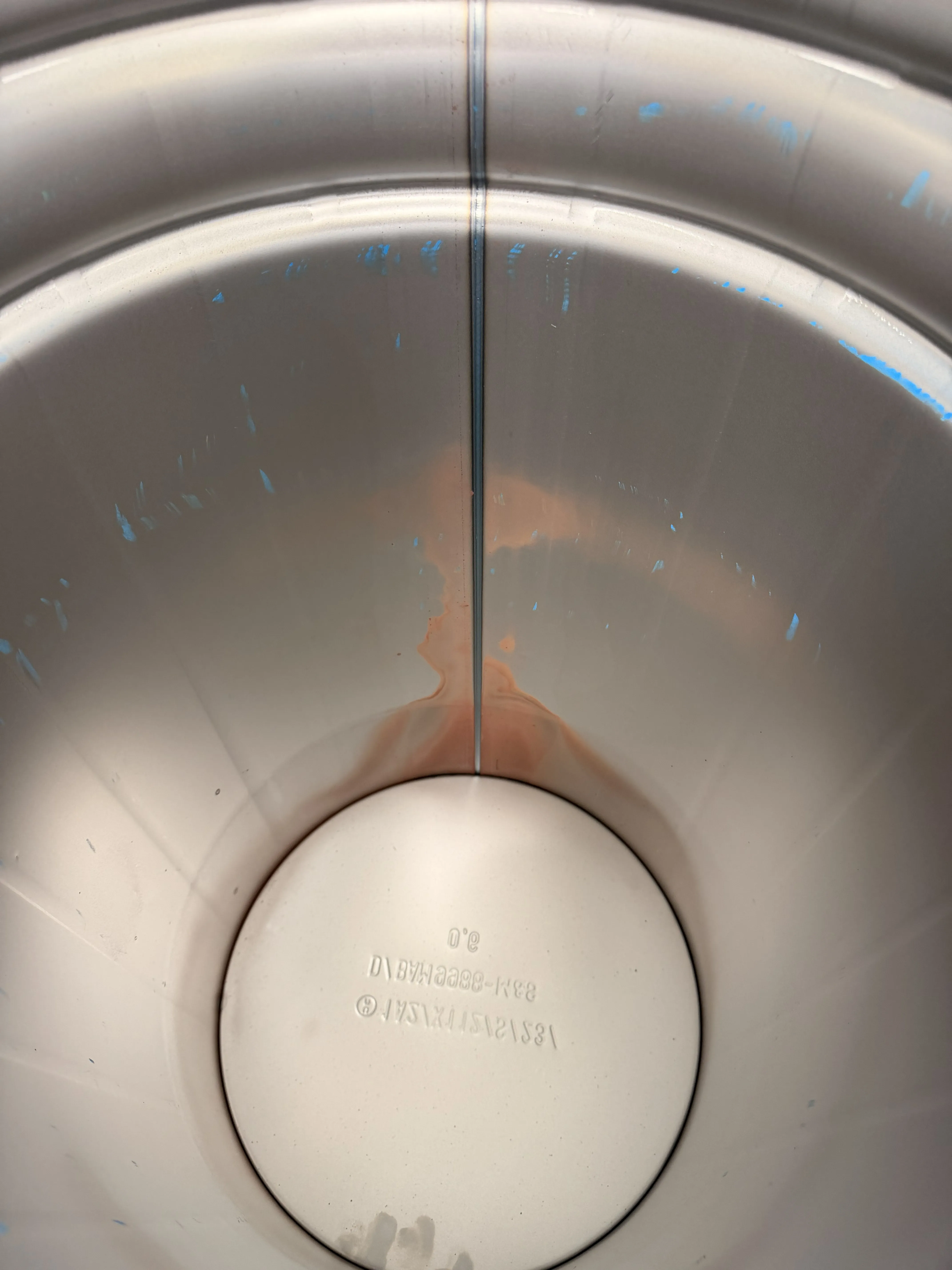 Stahlblechdeckelgebinde blau,100l roh