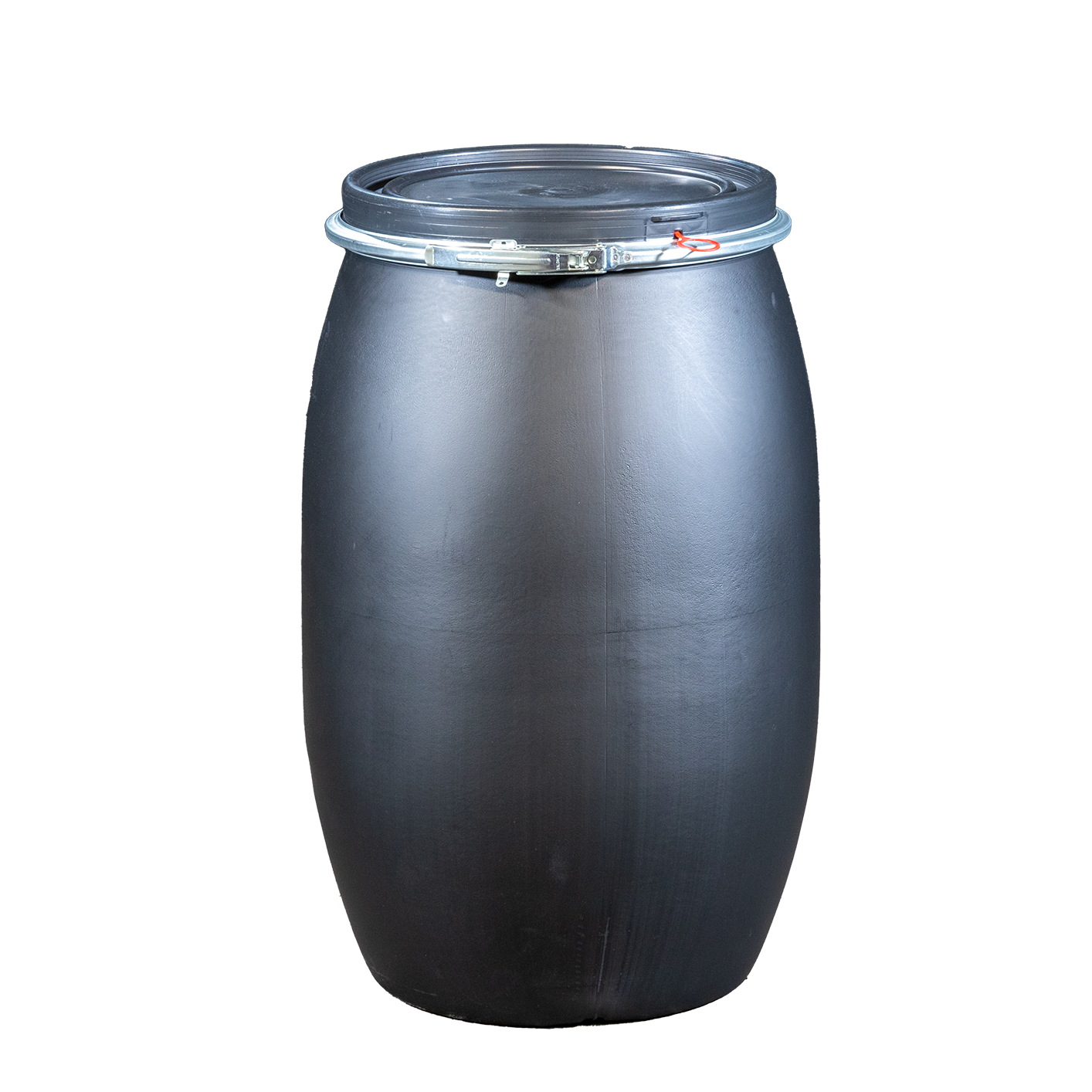 Kunststoffdeckelfass 120l schwarz 4500gr. NEU