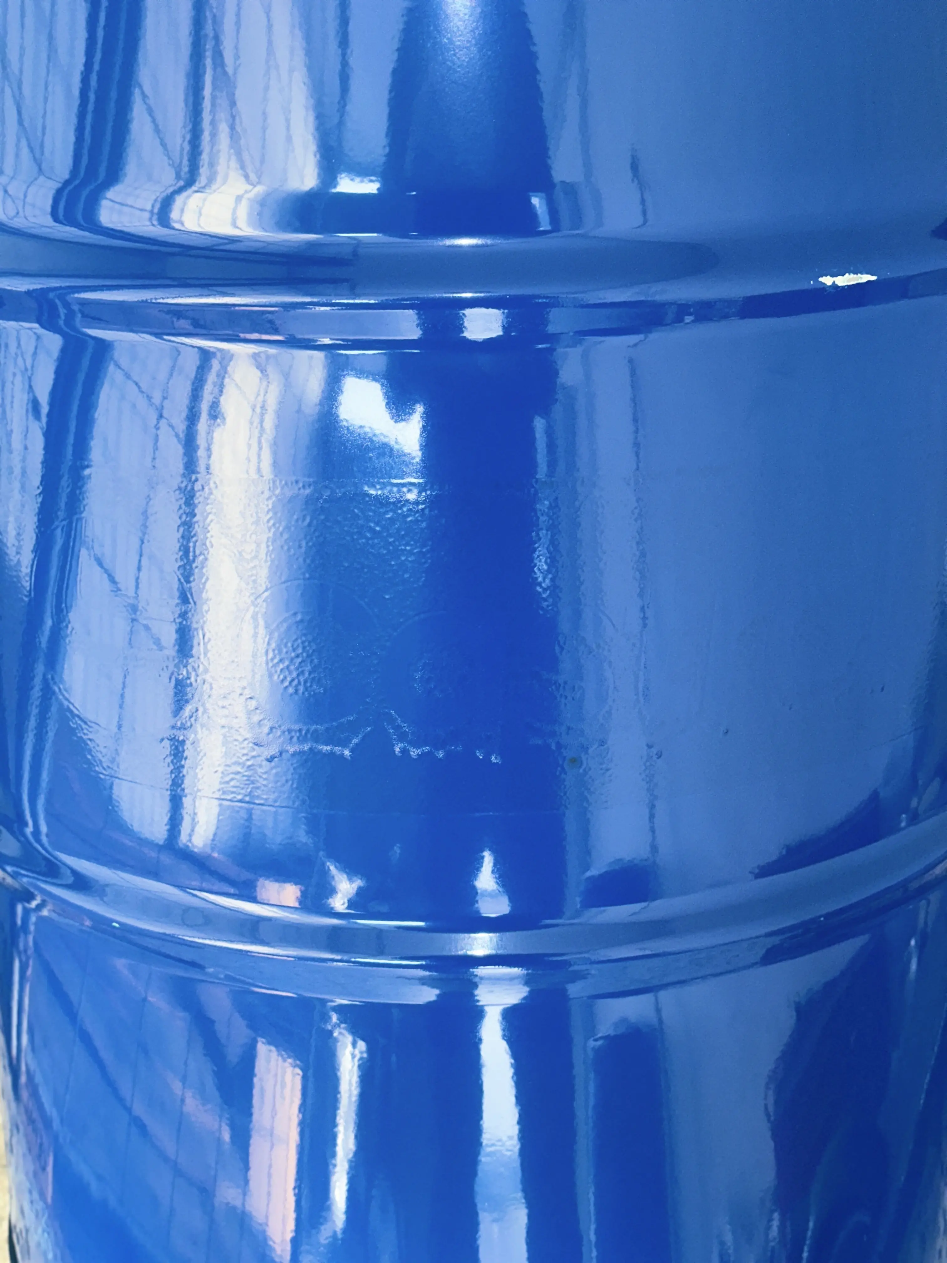 Eisenspundfässer 216,5l innen roh, mit Lackfehler (außen blau überlackiert, siehe Foto 2 und 3) mit UN-Y-Zulassung NEU