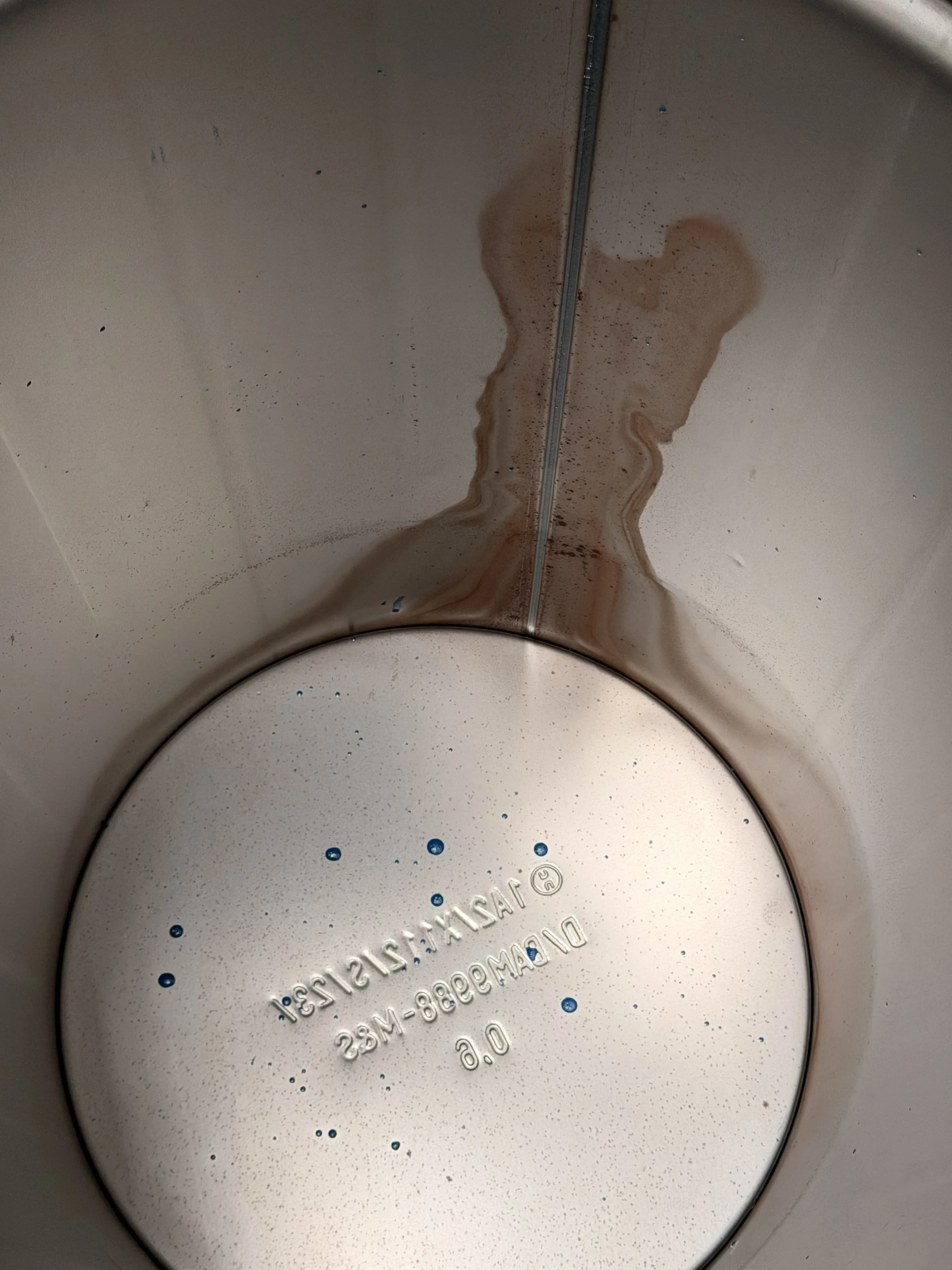 Stahlblechdeckelgebinde blau,100l roh