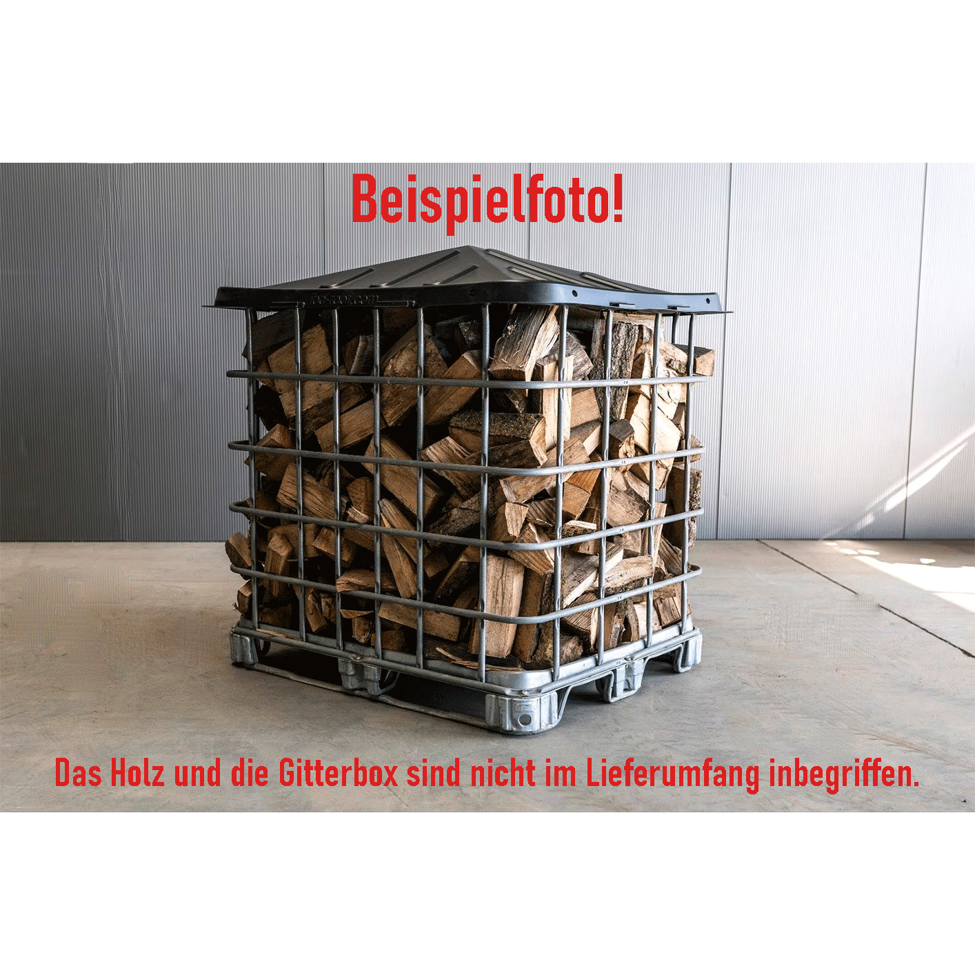 IBC-Abdeckung/IBC-Roof als Schutz für IBC-Container mit 4x Metallverriegelungen