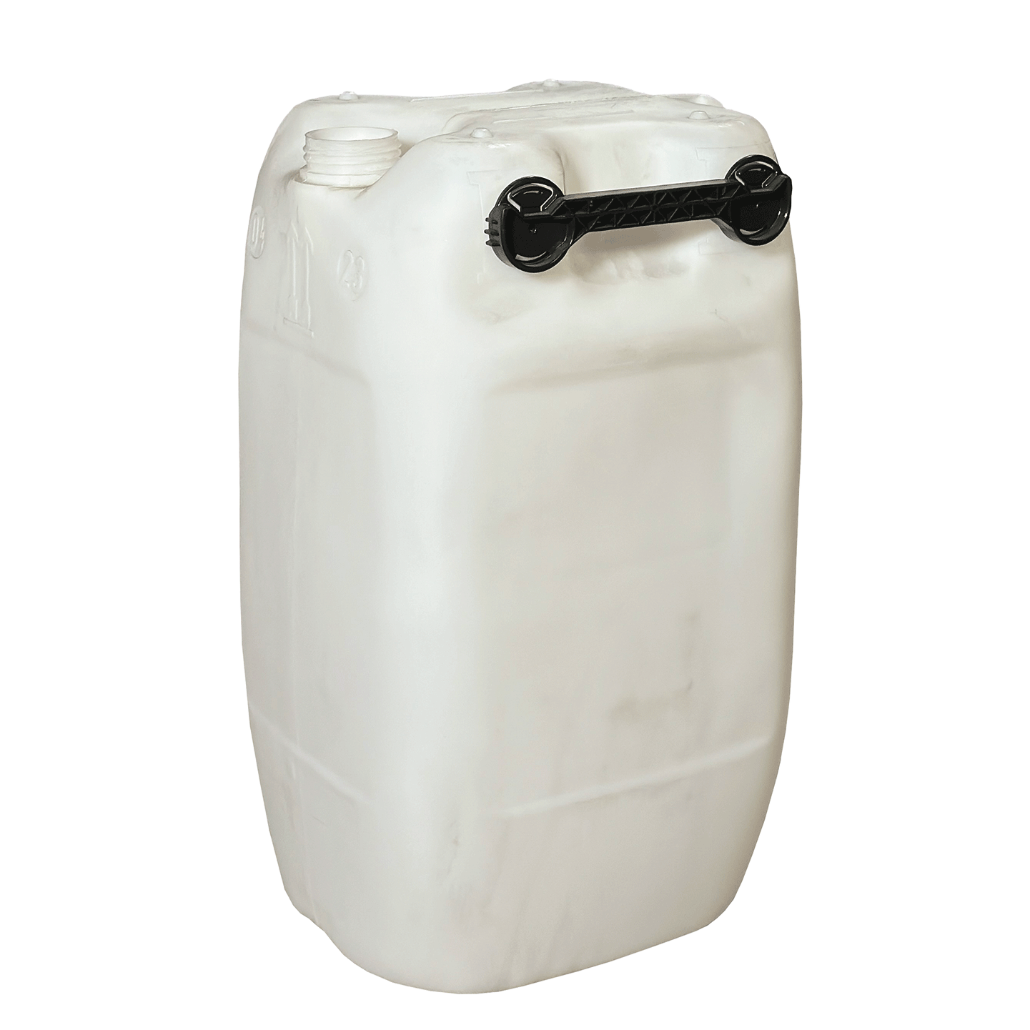 Kanister 60l natur (leichte Gebrauchsspuren / Lagerspuren) mit Dreigriff 2850g. mit UN-X-Gefahrgutzulassung von 22/23 inkl. Standard Verschluss OV71