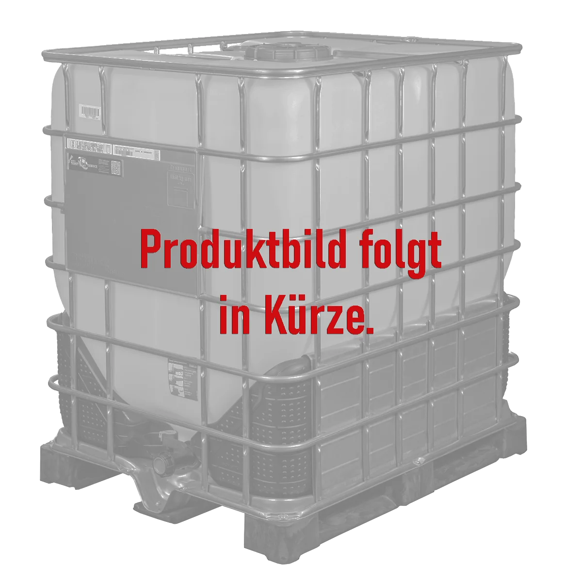 IBC-Container 1000l neu ECOBULK HX mit Säureschutz auf Kunststoffpalette 225mm Deckel mit Gefahrgutzulassung, Lebensmittelzulassung, Entgasungsventil und 3-Zoll-Auslauf (Schütz)