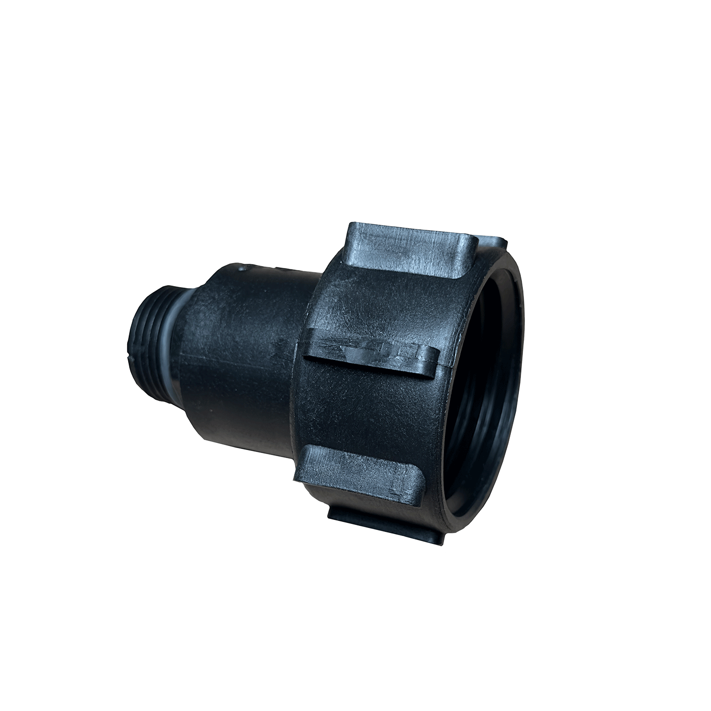 IBC-Container Adapter 2-Zoll IG auf 1-Zoll AG, schwarz 