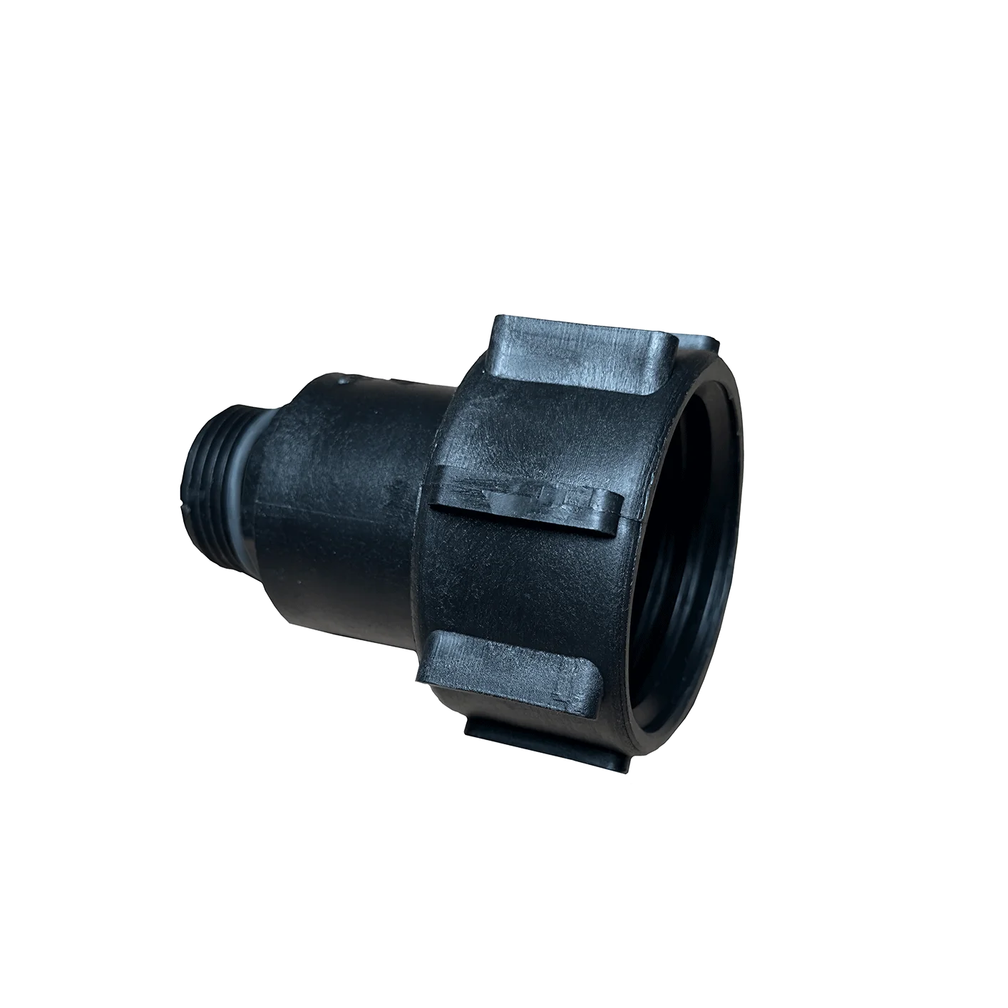 IBC-Container Adapter 2-Zoll IG auf 1-Zoll AG, schwarz  IBC-Container Adapter 2-Zoll IG auf 1-Zoll AG, schwarz