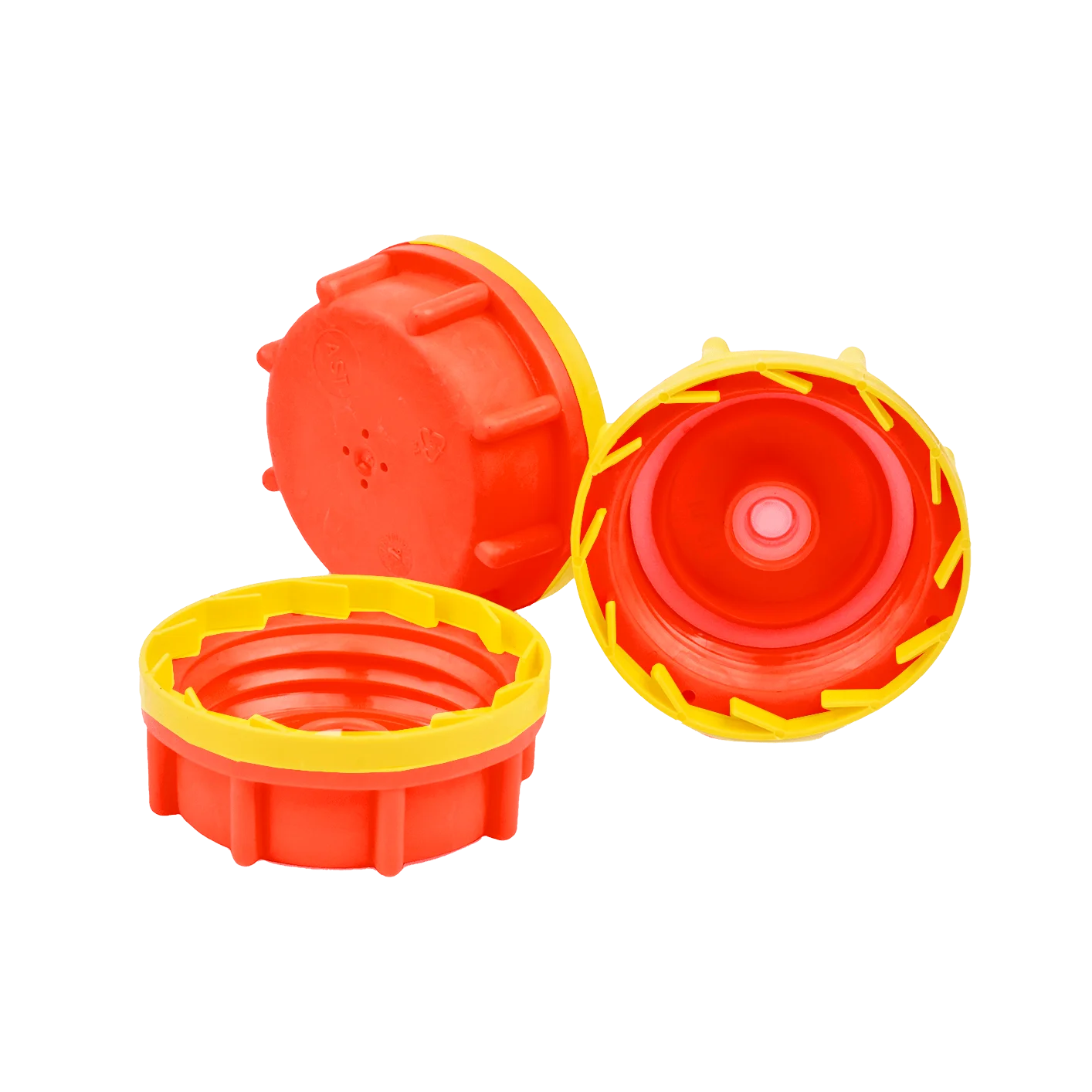 Kanister-Verschluss OV51 mit Entgasungsventil, rot/gelb, nicht plombierbar Kanister 20l natur 900g. mit UN-X-Gefahrgut- und Lebensmittelzulassung inkl. Entgasungsventil OV61