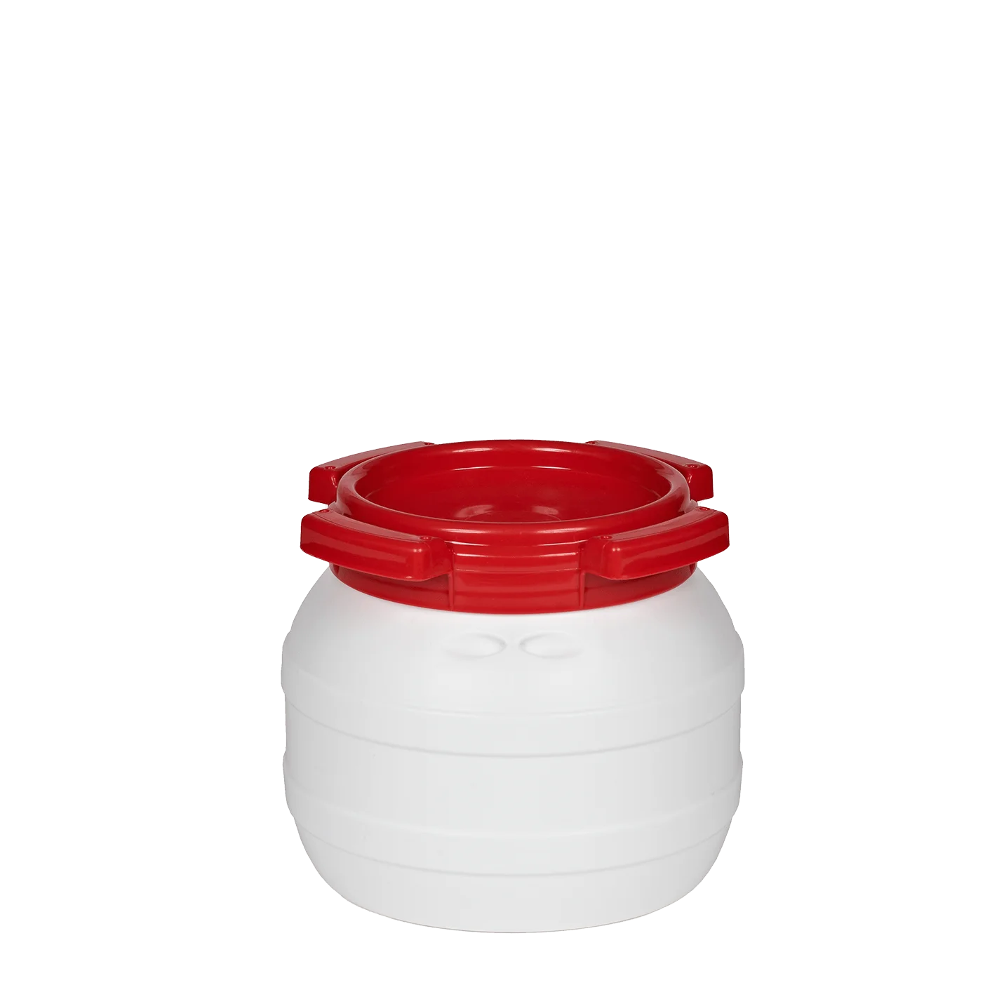 Weithalsfass 3,6l rot-weiß NEU