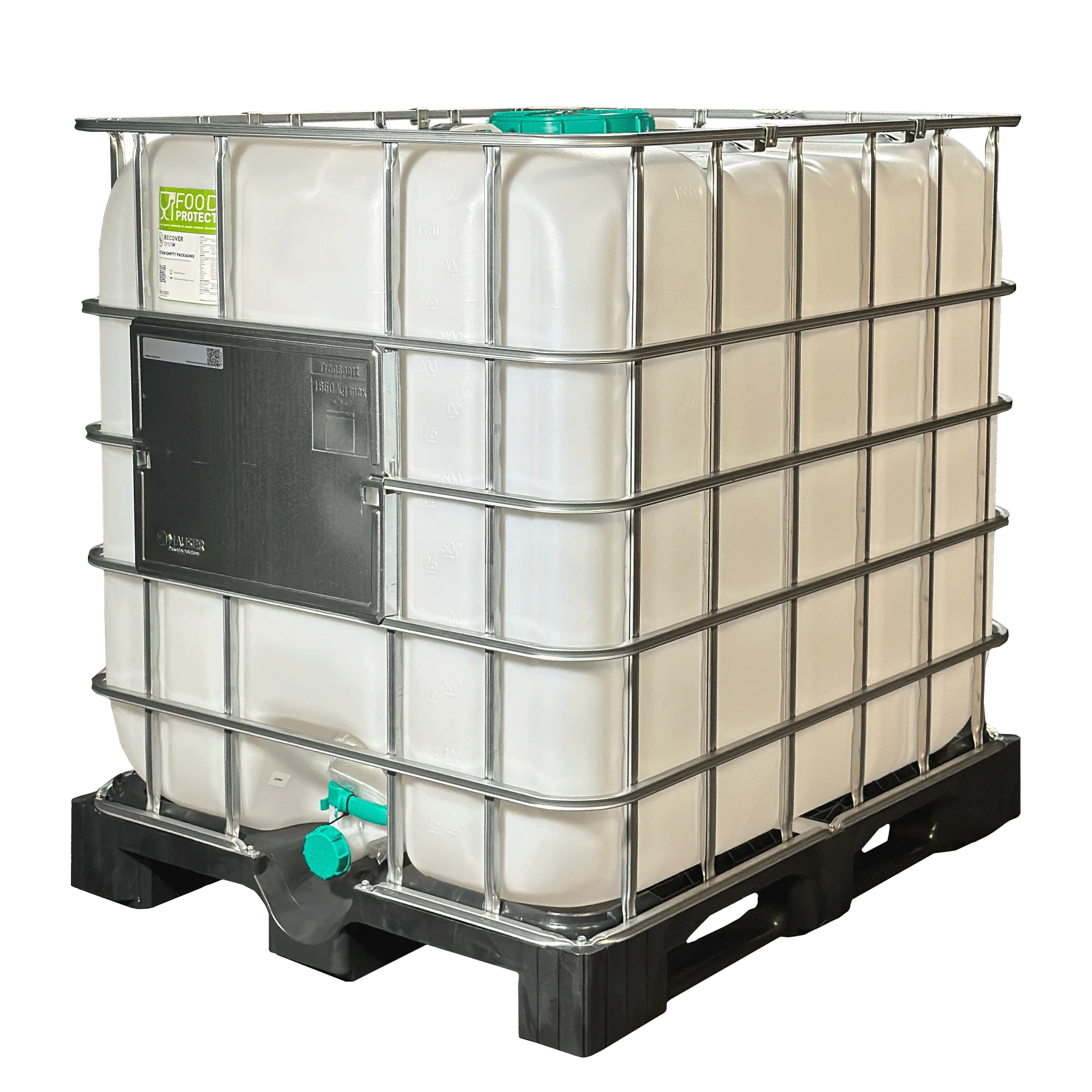 IBC-Container 1000l neu auf Kunststoffpalette 225mm Deckel mit Lebensmittelzulassung IBC-Container 1000l neu auf Kunststoffpalette 225mm Deckel mit Lebensmittelzulassung