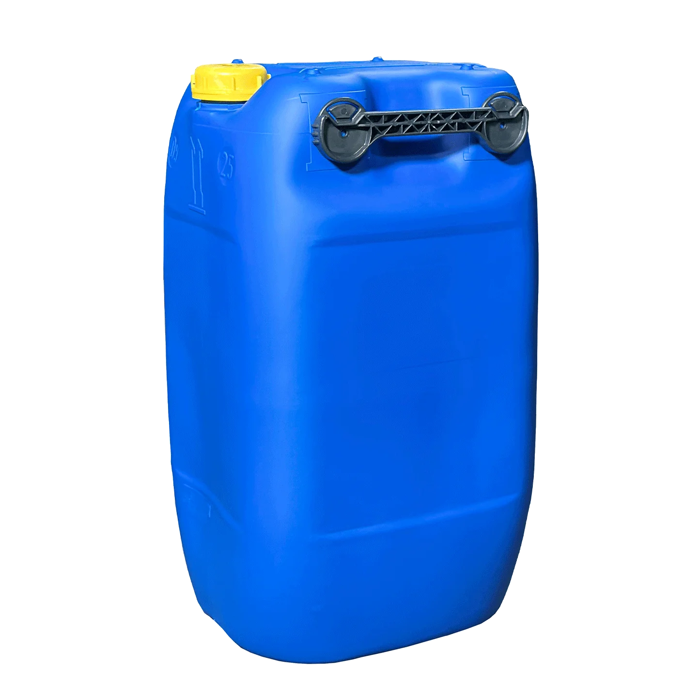 Kanister 60l blau mit Dreigriff 2850g. mit UN-X-Gefahrgut- und Lebensmittelzulassung inkl. Entgasungsventil OV71