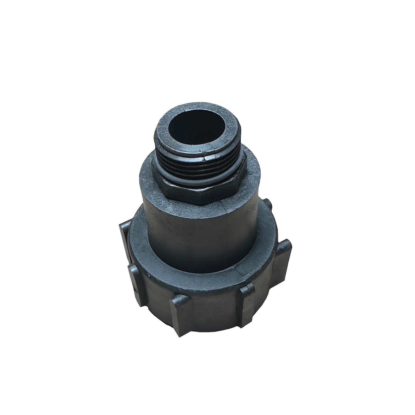 IBC-Container Adapter 2-Zoll IG auf 1-Zoll AG, schwarz  IBC-Container Adapter 2-Zoll IG auf 1-Zoll AG, schwarz