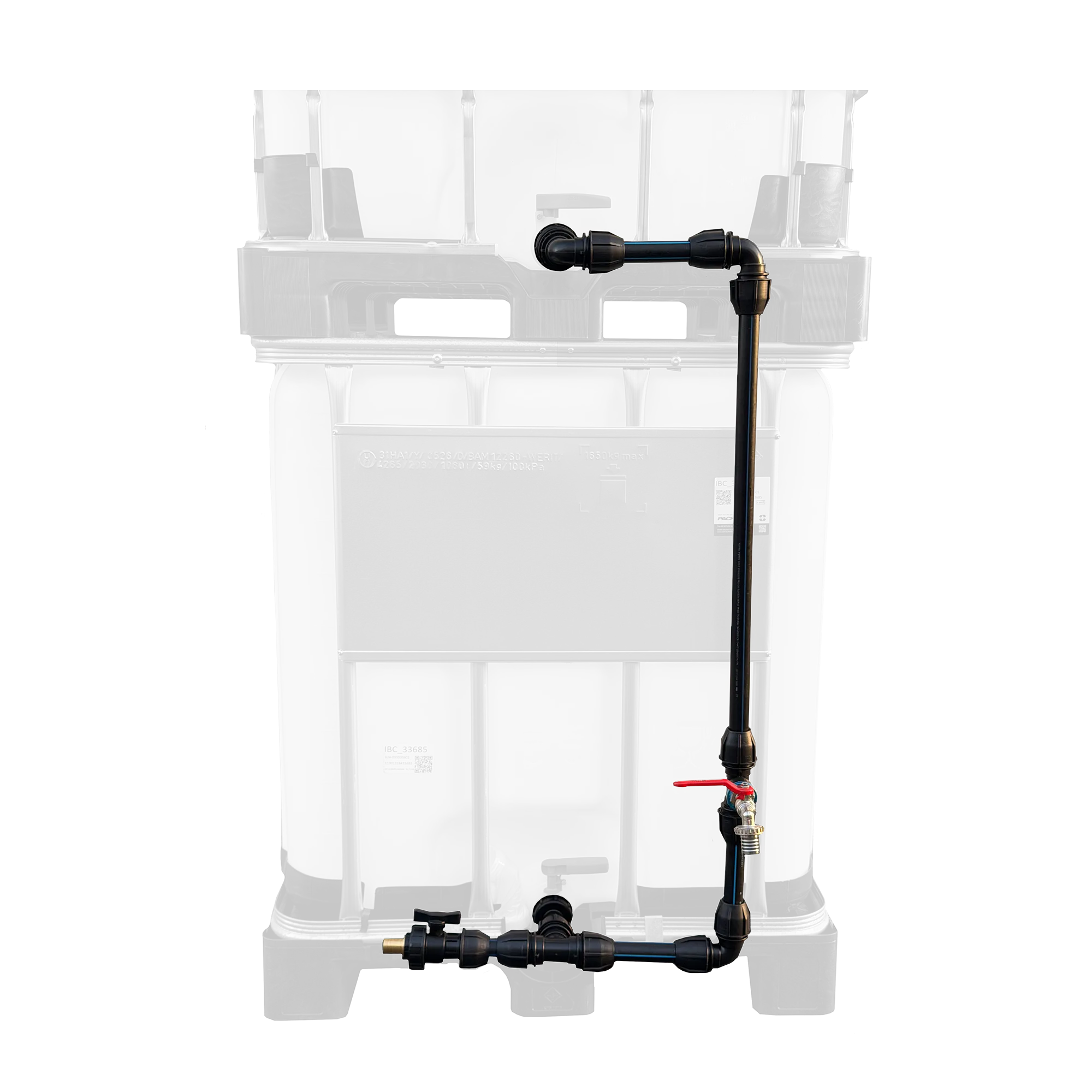 IBC-Tankverbindung übereinander