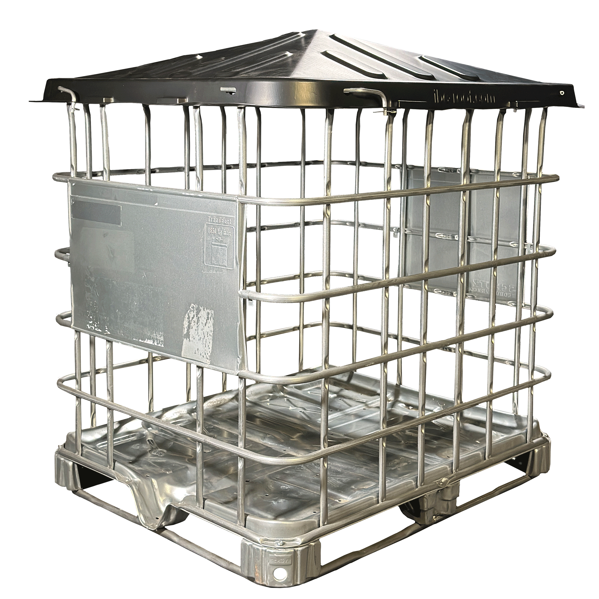 IBC-Abdeckung/IBC-Roof als Schutz für IBC-Container mit 4x Metallverriegelungen