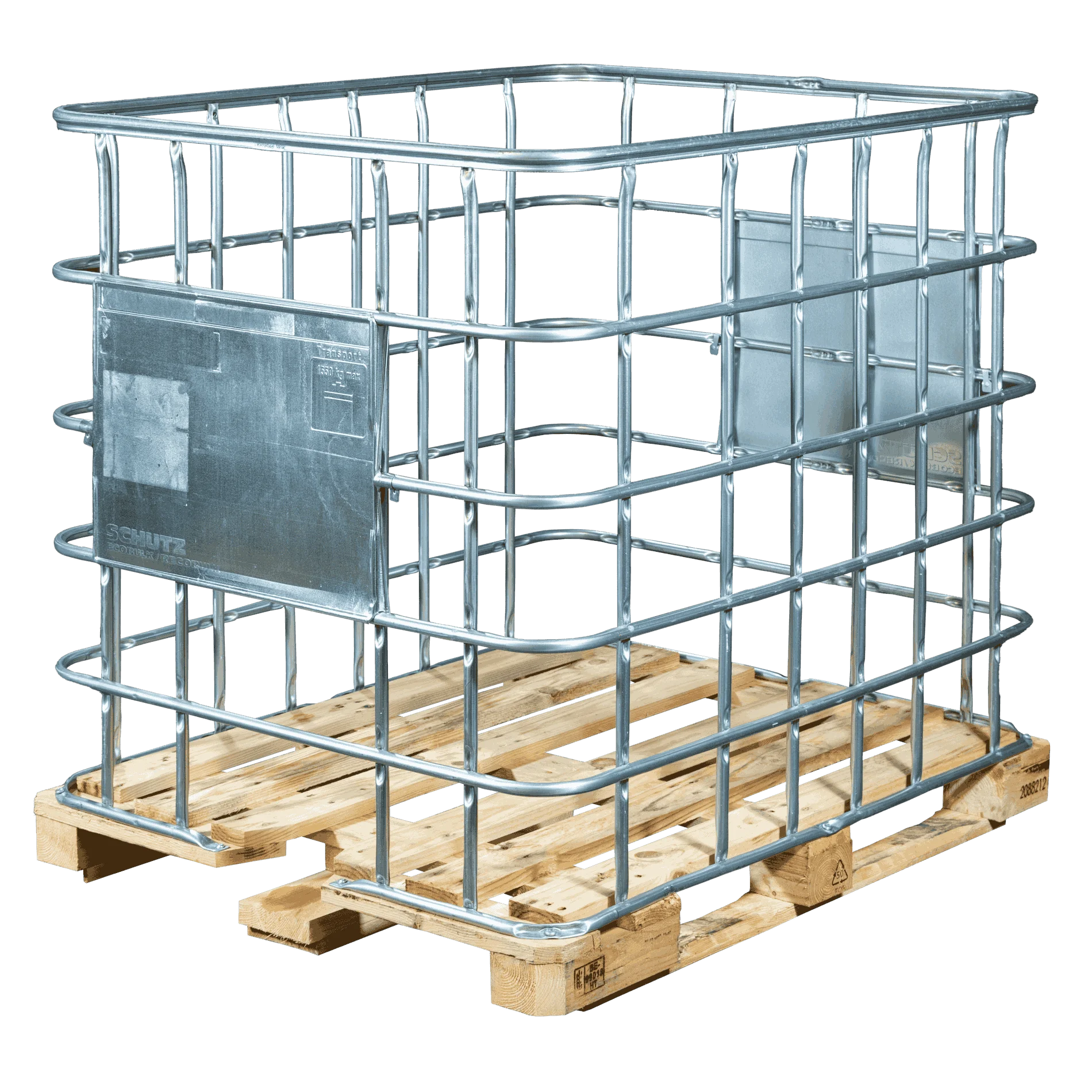 IBC-Gitterbox Holzpalette