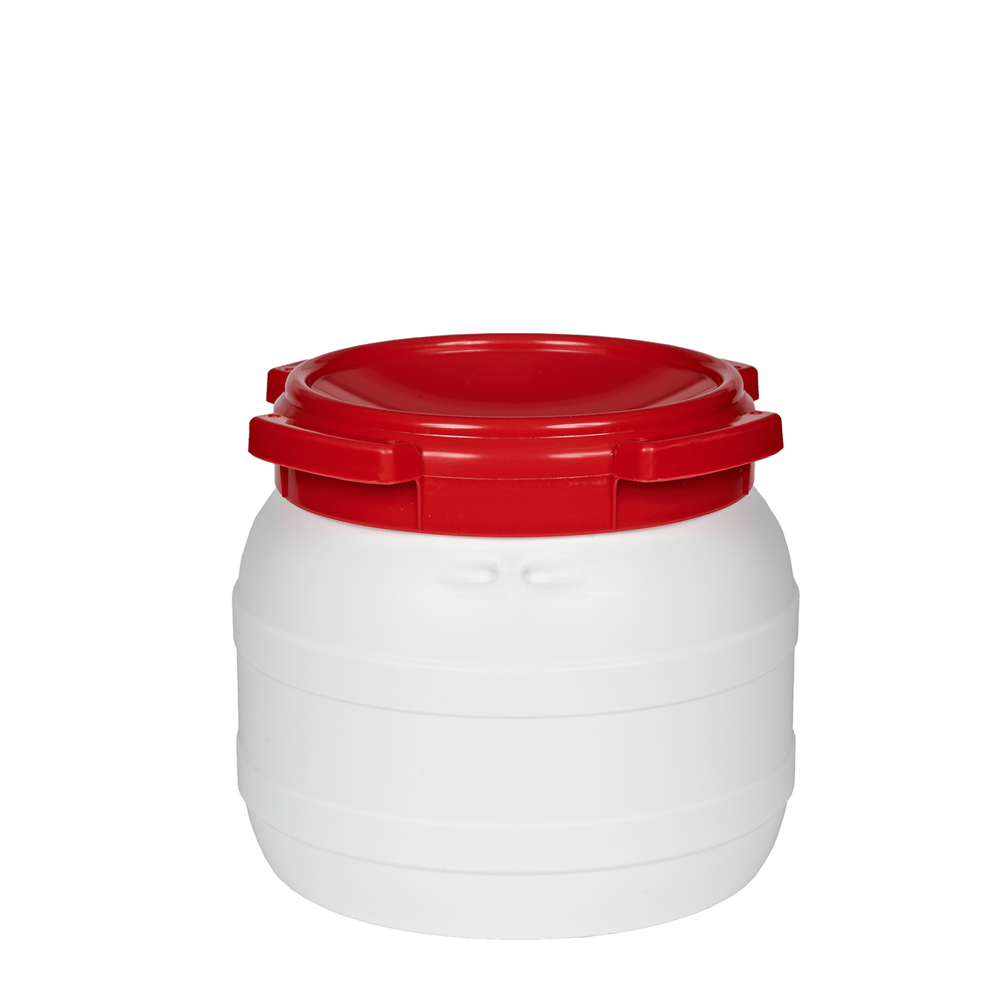 Weithalsfass 10l rot-weiß NEU