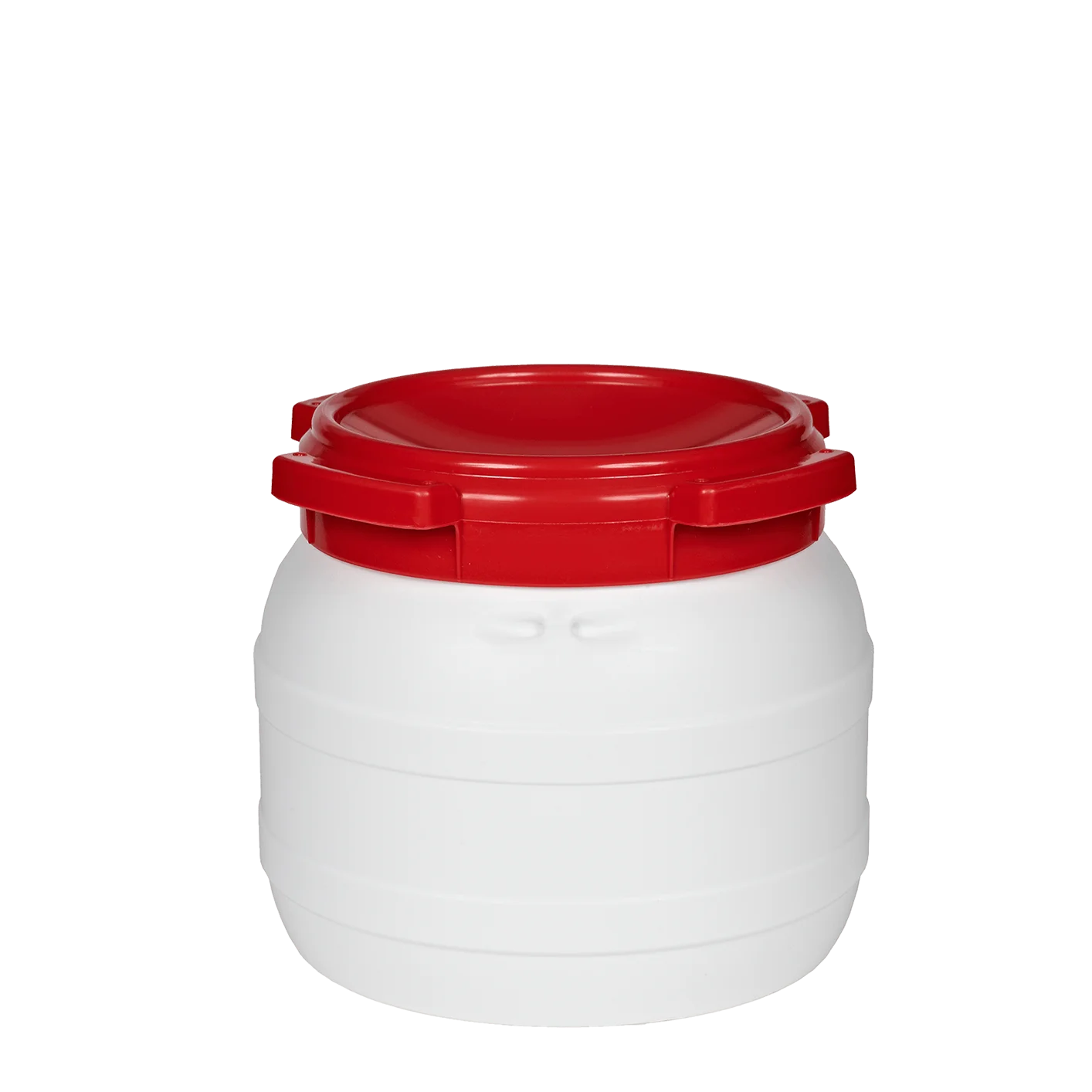 Weithalsfass 10l rot-weiß NEU