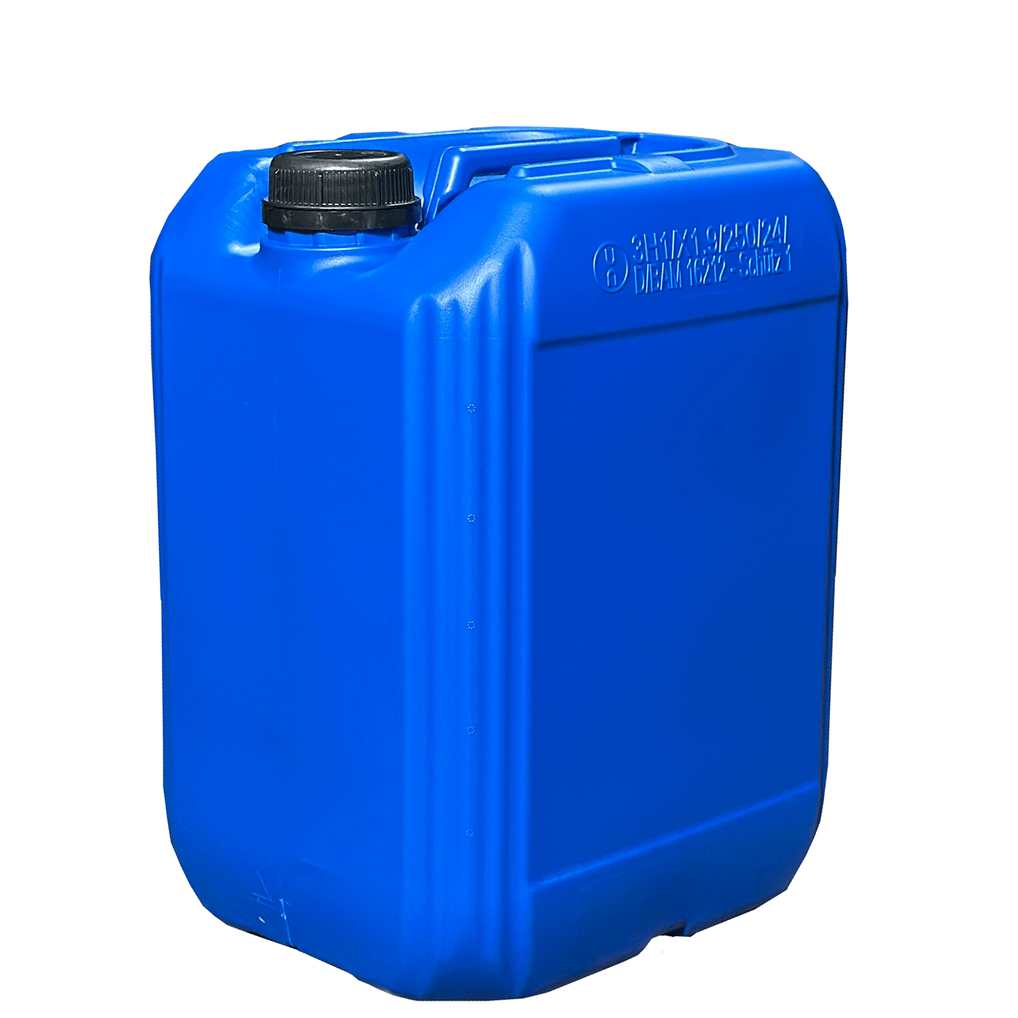 Kanister 20l blau 1100g. mit UN-X-Gefahrgut- und Lebensmittelzulassung ohne Verschluss