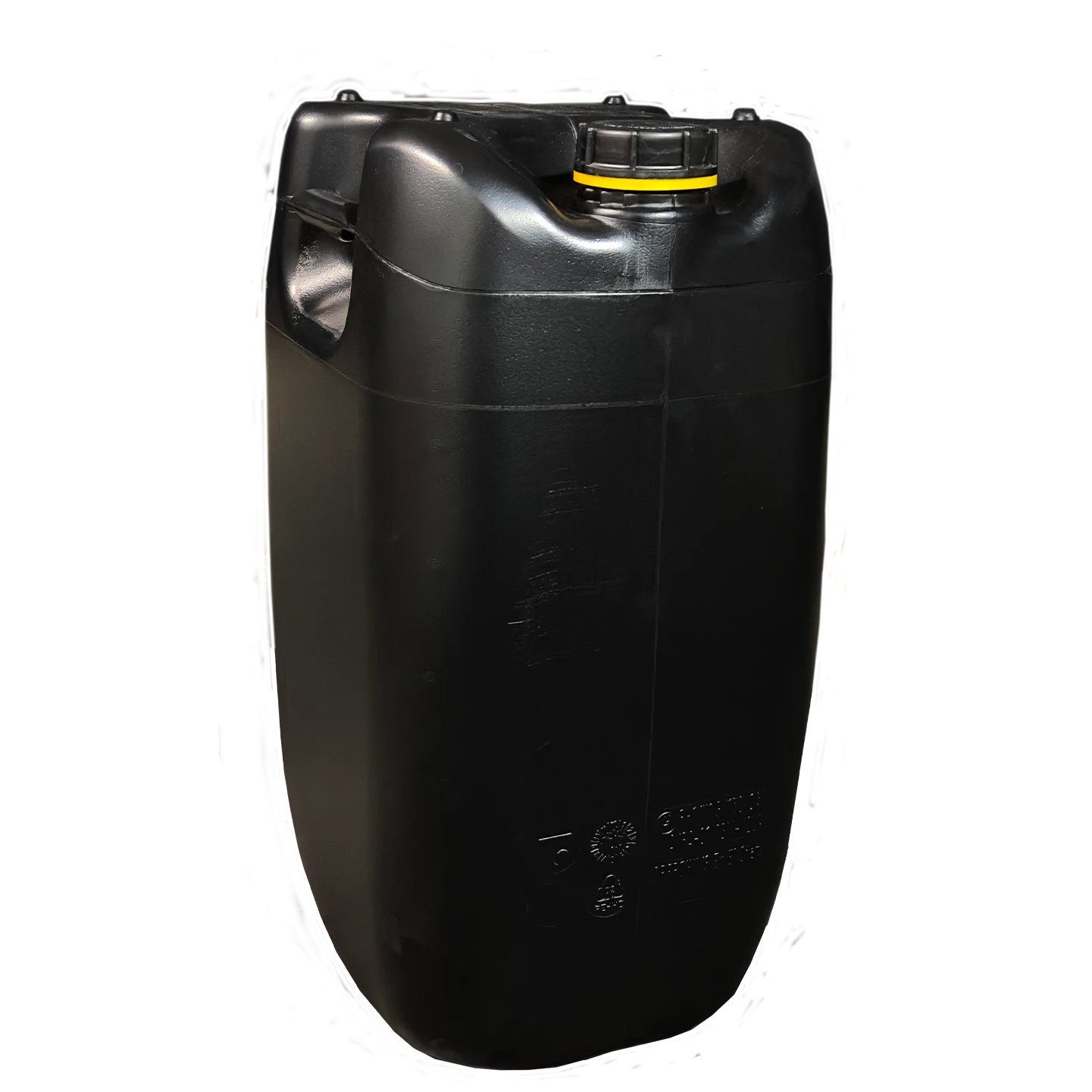 Kanister 60l schwarz mit Dreigriff 2850g.  leitfähig mit UN-Y-Gefahrgutzulassung  inkl. Standard Verschluss OV70
